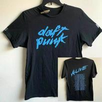 VINTAGE RARE 2007 DAFT PUNK ALIVE TOUR MERCH PROMO NEW Unisex T-Shirt XL black