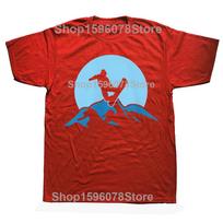 Snowboarder Snowboarding Lovers Winter Sports T Shirts Men Cotton Humor Streetwear Tee Shirt Short Sleeve Unisex Loose Clothing S red