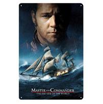 Master And Commander Russell Crowe Movie Metal Poster Tin Sign 20x30cm  aluminum 20x30cm（7.8x11.8inch）