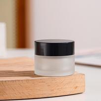 Portable Frosted Glass Cream & Body Sub-bottling Bottle, Sealed for Cosmetics, Various Specifications brown