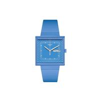 SWATCH Unisex Blue Watch SO34S700 SO34S700 Blue Dial