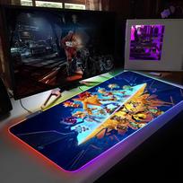 C-Crash B-BandicootES Mouse Pad RGB Backlit Mouse Pad Laptop Mouse Pad Laptop Gamer Computer Desk Gaming Accessories RGB600x300x3mm blue