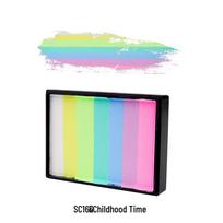 50g Rainbow Stripe Body & Face Painting Kit for Kids - Perfect for Halloween. blue