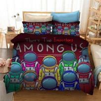 Latest Among Us Bedding Set With Contemporary Designs EU-Single-2pcs-135x200cm raudona