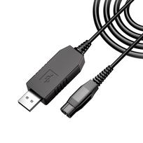 Tobfit Charger for Philips One Blade QP2520,4.3V USB Charging Cable A00390 Replacement Charger Cord for Philips Norelco One Blade QP2520,QP2620,QG3 gray