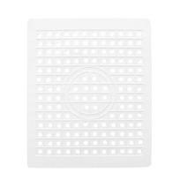 Kriauklės kilimėlis Guminis indų kilimėlis, neslystantis kriauklės apsauginis įdėklas, neslystantis virtuvė Square white white
