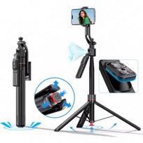 Telefono laikiklis Gimbal TT07 su kamera tiesioginėms transliacijoms, asmenukių kotas, trikojis, 360° sekimo funkcija