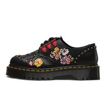 Dr. Martens 1461 Bex Serija 3 Odiniai Kniedyti Siuvinėti Laisvalaikio Batai Moteriški Laisvalaikio Batai Juodi 24073001 36 black