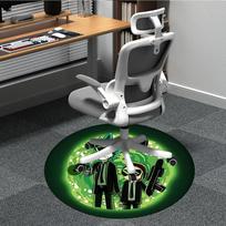 1 vnt. Rick and Morty biuro apvalus kilimas, po biuro kėdėmis, miegamojo, svetainės namų dekoras, kambario dekoras, galima įsigyti įvairių dydžių 80cm gray