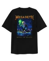 Vintage Megadeth Rust In Peace T-Shirt Two Sides Unisex Fan Gift S-5XL Unisex T-Shirt XXXL blue