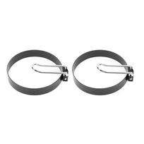 2PCS Round Frying Pan Mold Stainless Steel Egg Rings Kitchen Utensils Egg Shaper  Camping