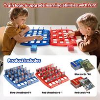Guess Who I Am Activity Italian Brainrot Card Activity Classic Toy Tung Tung Sahur Tralarero Tralala Two-player Battle Puzzle Plate Activity blue