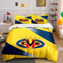 Yellow background,  CVF  crest. Bedding sets Duvet cover sets Duvet covers Pillowcases(1* Duvet Cover 2* Pillowcases without duvet insert) 135x200cm yellow