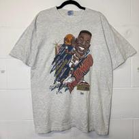 90s Denver Nuggets Mutombo Salem Caricature T shirt Sz L (B2811) S gray