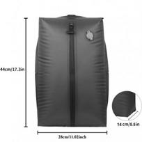 17L Vacuum Compression Bag with Air Pump Reusable Travel Storage Bag Outdoor Compression Backpack Luggage Bag 1 bag no pump black gray