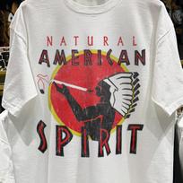 90s Natural American Spirit Washed T-Shirt White M L