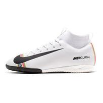 Nike Mercurial Superfly 6 Kvėpuojantys Atsparūs trinčiai Kvėpuojantys Ir Dilimui atsparūs Vidutinio aukščio Vaikų futbolo bateliai Vaikų AJ3110-109 32 white