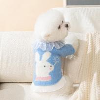 Luxury Dog Clothes Chihuahua Clothing Pet Dog Coat Dog Couple Clothes Fashion Dog Winter Clothes Puppy Jacket Dog New Year Dress XL white