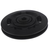 95 Mm juodo guolio skriemulio rato trosas, sporto salės įrangos dalis, atspari dilimui black