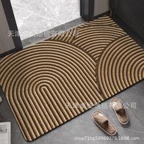 Bathroom Mat Absorbent and Non Slip Mat Toilet Door Carpet Shower Mat Toilet Floor Mat 40*60cm brown