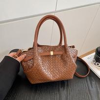 Nauja pinta kibiro formos rankinė moterims Minimalistinė universalus peties crossbody Aukštos kokybės rankinė 20x11x17cm ruda
