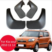 4pcs for Kia Soul 2010 2011 2012 Car Mud Flaps Front Rear Fender Flares Splash Guards Auto Mudflaps Sport version 4pcs black