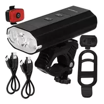 Trizand 1300lm LED dviračio žibintas + galinis žibintas