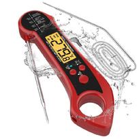 High Accuracy Thermometer for Food Kitchen Gadget Waterproof Digital Thermometer 1 raudona