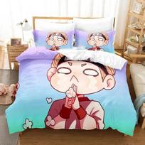 3D Print Cartoon Foxy Boxy Lanky-box Bedding Set Duvet Cover Pillowcase Comforter King Queen Size Boys Adult 70x133cm 2pcs beige