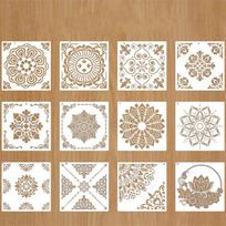 Mandala Spray Painting Template for DIY Wall Art and Graffiti Drawing beige