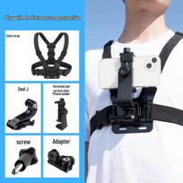 Chest Phone Holder: First-Person View Wearable for Douyin and Live Streaming Standard gray