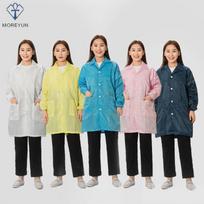 MOREYUN Antistatinis švaraus kambario laboratorinis chalatas 2XL blue