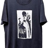 Vintage 90s N.W.A. NWA Hip Hop Rap Tour Concert Promo t Shirt and kids shirt size XL 100 black