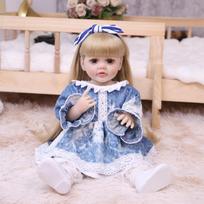 55cm Reborn Babies Doll Full Silicone Vinyl Girl Newborn Dolls Reborn Girl Gifts Early Educational Playmate KEIUMI Toy 55 cm gray