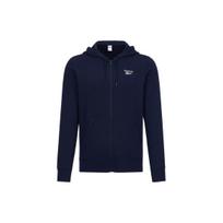 Reebok Logotipo Laisvalaikio Džemperis Su Užtrauktuku Sportinis Striukė Vyriškos Striukės Tamsiai Mėlyna GV5513 S black