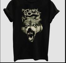 My Chemical Romance Wolf T-shirt, size S-4XL S gray