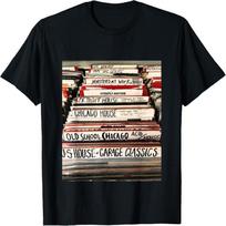 House Music Vinyl Record Deep Soulful House DJ T-Shirt S juoda