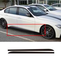 215cm Anglies Pluošto Lipdukas Šoninės Juostelės Automobilio Lipdukas BMW E90 E92 E39 F10 F30 F31 juoda