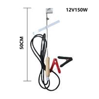 1 rinkinys 50cm bičių erkių šildymo fumigacijos įrenginys 12V 150W avilio atomizavimo šildymo bičių garintuvas Bičių valymo įrankis black