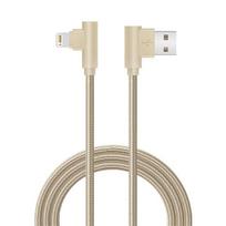 90 laipsnių USB Lightning laidas Žaidimų laidas 14 13 12 11 X XS XR XS Max 8 7 SE Ipad greitam įkrovimui 3m 3m white