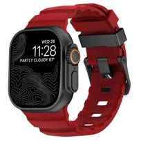 Trail Silicone Band for Watch Ultra 3 2 49mm Strap 46mm 45mm 44mm Sport Bracelet for iWatch Series 11 10 Ultra 9 8 7 6 SE3 Ultra 3-2-1 49MM black