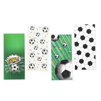 World Cup Football Candy & Popcorn Party Bag - Thickened OPP Gift Bag with Themed Print blue