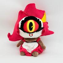 Cute Hazbin Hotel S3 Vees Villainous Vox Niffty Plush Toy Doll Pillow Soft Stuffed Cartoon Fans Decoration Toys Birthday Gifts 23cm raudona