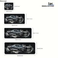 Large Sports Car Design Gaming Mouse Pad XXL AntiSlip Rubber Base Extended Desk Mat for Gamer Office Use Computer Accessories 800x300x2mm black