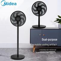 Midea Convertible Pedestal & Desk Electric Fan CN plug (adapter included) black