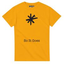 Kurt Vonnegut So It Goes T-Shirt - Casual Literary Graphic Tee L orange