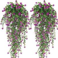 75cm Kabantys eukalipto augalo vynmedžiai suteiks gamtos prisilietimą jūsų namų dekorui violetinė