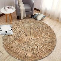 Amžini medžio rašto apvalūs kilimai Kavos staliuko grindų kilimėlis Svetainės kilimas prie sofos Miegamojo kilimas Lovos šoninis kilimėlis Namų dekoro kilimai 80x80cm beige