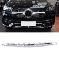 Chromuota priekinio buferio apatinė apdailos juosta Mercedes W167 Gle & 53Amg 2020-2022 black