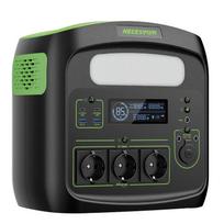 NECESPOW N7576 Nešiojama elektrinė stotelė – 483,84 Wh LiFePO4 baterija – 700 W nominali galia – Suderinama su CPAP – 10 išėjimų juoda